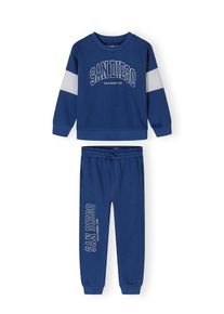 MINOTI Jogginganzug Jungen Gr&ouml;&szlig;e 104/110 kobaltblau / hellgrau