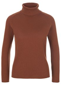 Peter Hahn - Rollkragen-Pullover aus 100% Schurwolle-Merino, braun, Gr. 38, Schurwolle