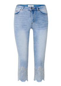 Koroshi Jeans Damen Gr&ouml;&szlig;e 34 blue denim / hellgrau