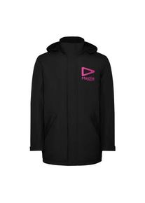 Werbeartikel: America wattierter Parka für Herren | schwarz | mit deinem Logo bedrucken