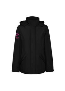 Werbeartikel: America wattierter Parka für Damen | schwarz | mit deinem Logo bedrucken