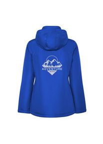 Werbeartikel: America wattierter Parka für Damen | royalblau | mit deinem Logo bedrucken
