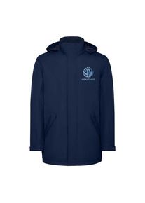Werbeartikel: America wattierter Parka für Herren | Navy Blue | mit deinem Logo bedrucken