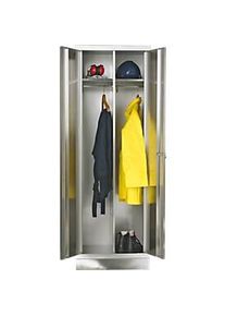 Edelstahl-Garderobenschrank, 600 mm breit