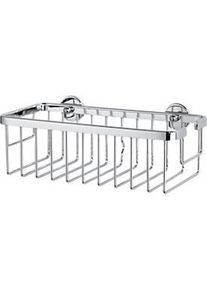 Duschkorb Tesa® ALUXX, Aluminium, verchromt, ohne Bohren, inkl. Klebelösung