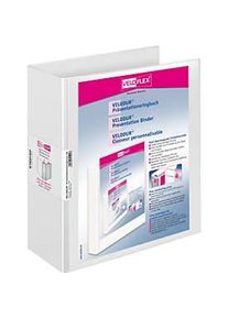 Veloflex Ringbuch VELODUR, A4, 4-Ring-Mechanik, Rückenbreite 60 mm, weiss