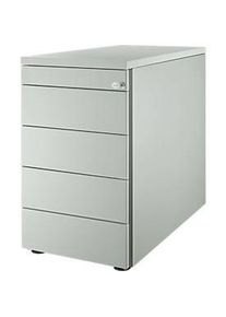 Schäfer Shop Schäfer Shop Genius Standcontainer 13333, mit Griffnut, B 435 x T 800 x H 717 mm, lichtgrau/lichtgrau/lichtgrau