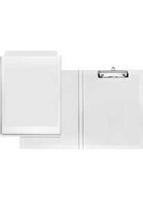 Veloflex® Klemmmappe, DIN A4, Kunststoff, mit Hängeöse, mit Einstecktasche, weiss