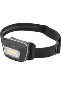 LED-Stirnlampe Ansmann HD280RS, 280 Lumen, 21 m Reichweite, 110 g, IP65, Gestensteuerung, flexibles Stirnband, L 78,4 × B 47,4 × H 45,9 mm, schwarz