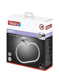 Handtuchring Tesa Moon, rund, Befestigung ohne Bohren, ablösbar, Edelstahloptik