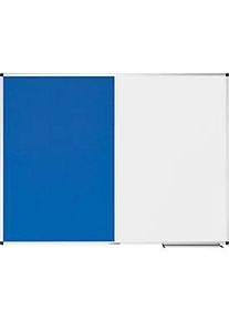 Kombiboard Legamaster UNITE, Pinboard & Whiteboard, B 1200 x T 12,6 x H 900 mm, Markerablage, lackierter Stahl & Filz, weiss & blau
