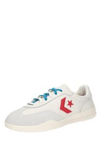 Converse, Hommes Baskets basses 'RUN STAR', cr&egrave;me / gris / rouge