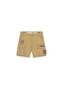 Alpha Industries, Hommes Pantalon cargo 'Flying Tigers', beige / bleu / rouge / blanc