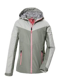 Killtec Outdoorjacke 'KOS 238' Damen, schilf / pastellgrün / pastellrot, Größe 38