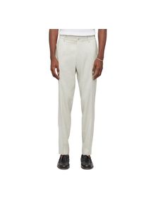 Drykorn AJEND-SK Konfektionierte Slim Fit Hose in Leinen-Woll Mix in grau, Größe 44