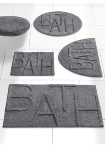 HEINE HOME Witt Badteppich, grau, Größe 45x50 cm - rechteckig, 100% Baumwolle