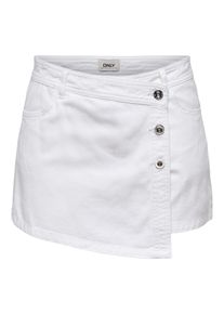 Only Hosenrock 'ONLLESLY' Damen Gr&ouml;&szlig;e 34 white denim