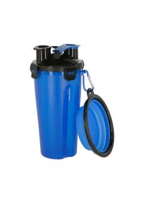 Kerbl Pet Futter- & Wasserbehälter mit Reisenapf 2x 350ml+ 250ml für Hunde und Katzen
