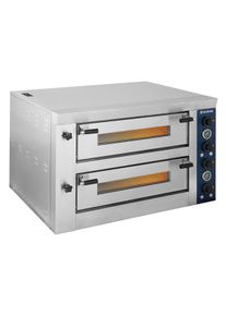 Pizzaofen ECO 6+6x34cm breit Doppelkammer Pizzaofen 7 - 9 Pizzen | Flammkuchenofen | Lahmacun Ofen, Gastronomie-Bedarf