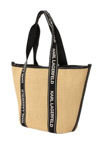 K by KARL LAGERFELD Karl Lagerfeld Strandtasche 'Essential' Damen Gr&ouml;&szlig;e One Size sand / schwarz / wei&szlig;