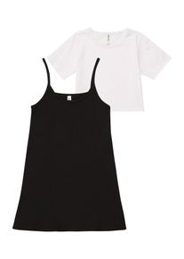 ABOUT YOU, Filles Set 'Leona', noir / blanc