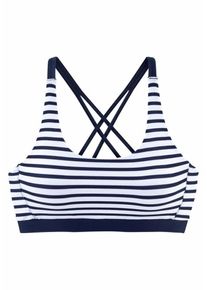 Venice Beach, Femmes Hauts de bikini 'Summer', bleu marine / blanc