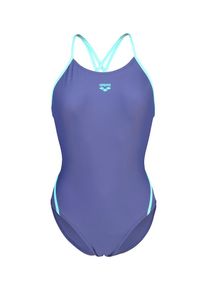 arena, Femmes Maillot de bain 'WEB BACK SOLID', aqua / bleu violet