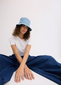 Hut in blau, Grösse Onesize, 100% Baumwolle, bonprix