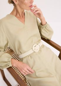 Stretch-Flechtgürtel in weiss, Grösse 80, bonprix
