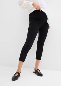Umstands-Leggings in Capri-Länge (2er Pack) in schwarz, Grösse 48/50 (XL), 95% Baumwolle, bonprix
