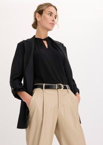Ledergürtel in schwarz, Grösse 90, bonprix