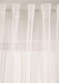 Jacquard Gardine (1er Pack) in weiss | 145x135 cm | bonprix