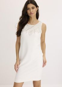 Etuikleid mit Strasssteinverzierung in weiss, Grösse 32/34 (XS), bonprix