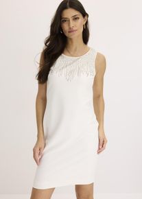 Etuikleid mit Strasssteinverzierung in weiss, Grösse 32/34 (XS), bonprix