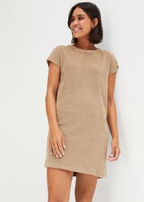 Shirtkleid aus Frottee in braun, Grösse 56/58 (3XL), aus über 80% Baumwolle, bonprix