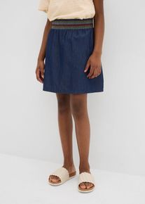 Jeansrock aus reiner Bio-Baumwolle in blau, Grösse 176, 100% Baumwolle, bonprix