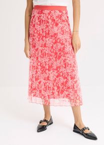 Plissée-Rock aus Jersey-Mesh in pink, Grösse 44/46 (L), bonprix