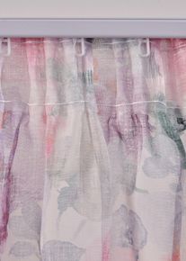 Gardine mit Blumen Druck (1er Pack) in rosa | 175x135 cm | bonprix