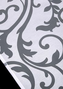 Ausbrenner Schiebegardine mit Ranken (1er Pack) in weiss, 225x57 cm, bonprix