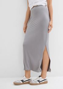 Jersey-Rock aus softer Viskose in grau, Grösse 40/42 (M), bonprix