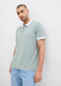 Piqué-Poloshirt aus reiner Bio-Baumwolle in grün, Grösse 68/70 (4XL), 100% Baumwolle, bonprix