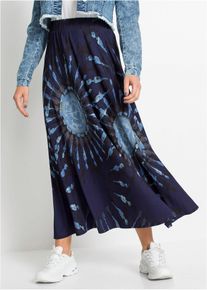 Jersey-Rock aus fließender Viskose in blau, Grösse 32/34 (XS), bonprix