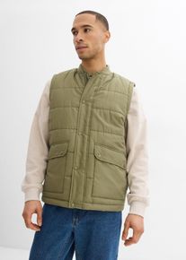 Steppweste Loose Fit in grün, Grösse 46, bonprix