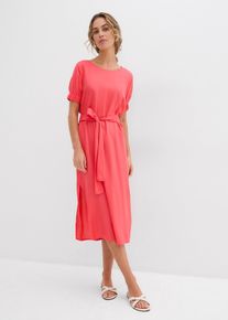Midi-Kleid aus softer Viskose in pink, Grösse 44, bonprix