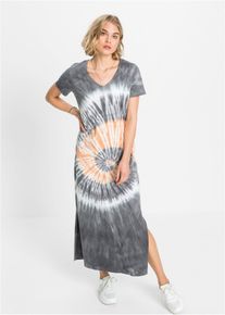 Shirtkleid aus reiner Baumwolle in grau, Gr&ouml;sse 36/38 (S), 100% Baumwolle, bonprix