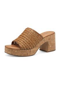 Tamaris Pantolette Damen, cognac, Größe 37