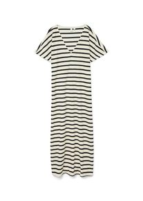 V&eacute;ro Moda VERO MODA, Femmes Robe 'VMEmeli', &eacute;cru / noir