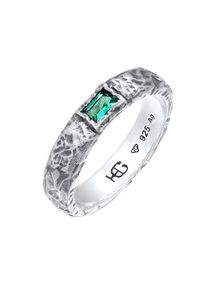Haze&Glory Haze&Glory, Hommes Bague, vert fonc&eacute; / argent