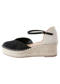 next, Femmes Espadrilles, gris clair / noir