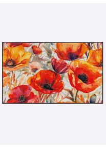 Witt Fussmatte, natur-rot, Größe 40x60 cm - rechteckig, 100% Polyamid. Rückseite: 100% Gummi